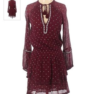 PAIGE burgundy dress- Medium
